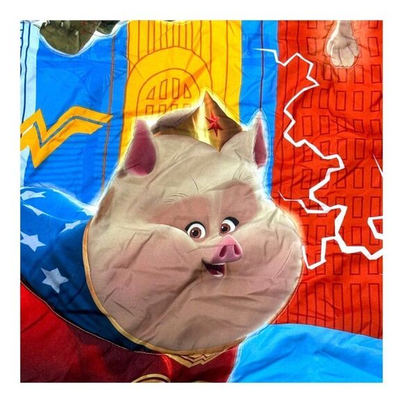 DC League Of SuperPets Kids Bedding Set Toddler Crib Quilt Pillowcase Flat Sheet - Picture 7 of 16